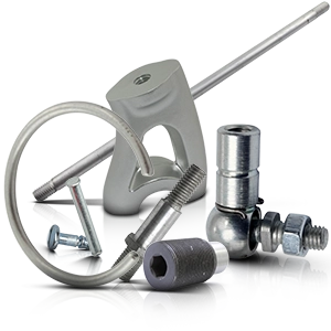 Bulloni, viti e raccordi metallici vari per motociclette.